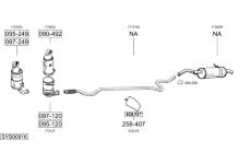 Výfukový systém BOSAL SYS00916