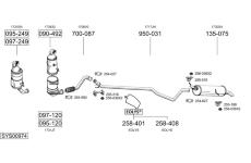 Výfukový systém BOSAL SYS00974
