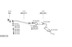 Výfukový systém BOSAL SYS01119