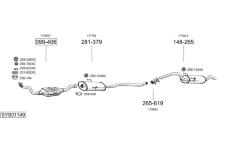 Výfukový systém BOSAL SYS01149