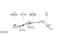 Výfukový systém BOSAL SYS01180