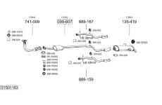 Výfukový systém BOSAL SYS01183