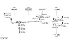 Výfukový systém BOSAL SYS01187