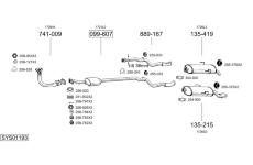 Výfukový systém BOSAL SYS01193