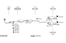 Výfukový systém BOSAL SYS01202