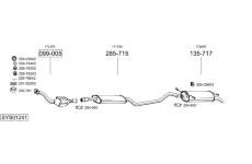 Výfukový systém BOSAL SYS01241