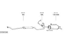 Výfukový systém BOSAL SYS01246