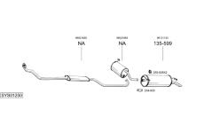 Výfukový systém BOSAL SYS01250