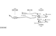 Výfukový systém BOSAL SYS01408