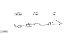 Výfukový systém BOSAL SYS01415