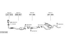 Výfukový systém BOSAL SYS01458
