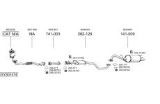 Výfukový systém BOSAL SYS01474