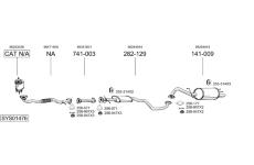 Výfukový systém BOSAL SYS01476
