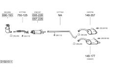 Výfukový systém BOSAL SYS01511