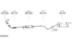 Výfukový systém BOSAL SYS01557
