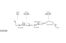 Výfukový systém BOSAL SYS01580