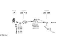 Výfukový systém BOSAL SYS01638