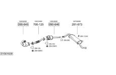 Výfukový systém BOSAL SYS01639