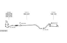 Výfukový systém BOSAL SYS01667