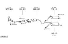 Výfukový systém BOSAL SYS01672
