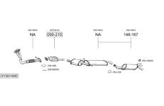 Výfukový systém BOSAL SYS01695