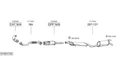 Výfukový systém BOSAL SYS01702