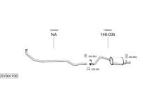 Výfukový systém BOSAL SYS01709