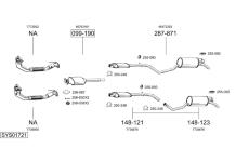 Výfukový systém BOSAL SYS01721