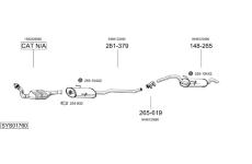 Výfukový systém BOSAL SYS01760
