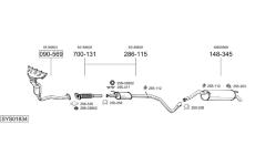 Výfukový systém BOSAL SYS01834