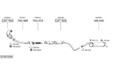 Výfukový systém BOSAL SYS01836