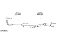 Výfukový systém BOSAL SYS01875