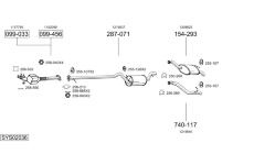 Výfukový systém BOSAL SYS02036