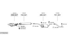 Výfukový systém BOSAL SYS02052
