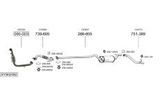 Výfukový systém BOSAL SYS02062