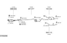 Výfukový systém BOSAL SYS02098