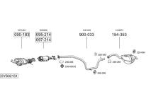 Výfukový systém BOSAL SYS02151
