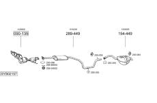 Výfukový systém BOSAL SYS02157