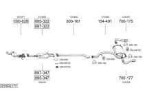 Výfukový systém BOSAL SYS02177