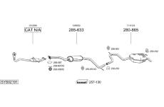 Výfukový systém BOSAL SYS02191
