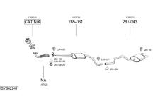 Výfukový systém BOSAL SYS02241