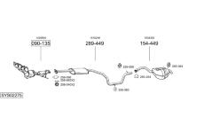 Výfukový systém BOSAL SYS02275