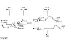 Výfukový systém BOSAL SYS02411