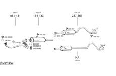 Výfukový systém BOSAL SYS02466