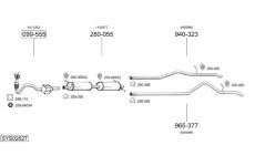 Výfukový systém BOSAL SYS02627