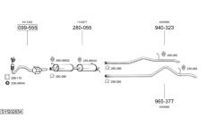 Výfukový systém BOSAL SYS02654