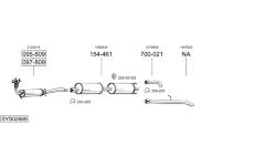Výfukový systém BOSAL SYS02669