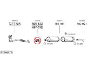 Výfukový systém BOSAL SYS02673