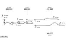 Výfukový systém BOSAL SYS02707