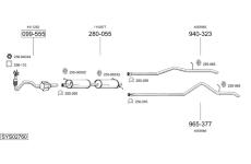 Výfukový systém BOSAL SYS02760